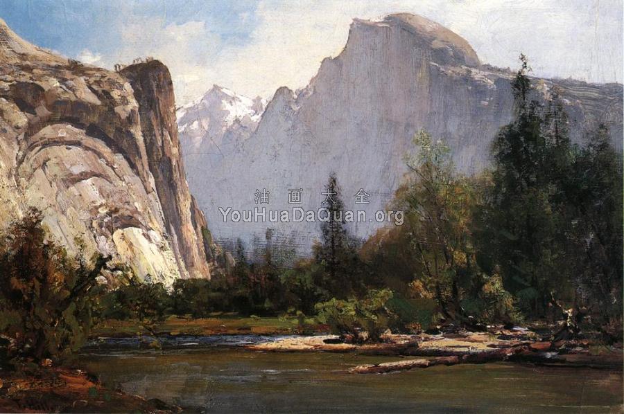 Royal Arches and Half Dome Yosemite - 托马斯·希尔